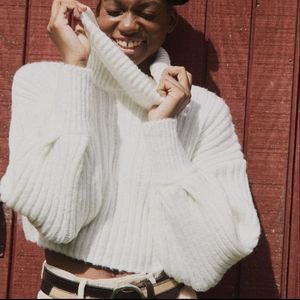 NWOT Urban Outfitters Cowl Neck Cropped Sweater.